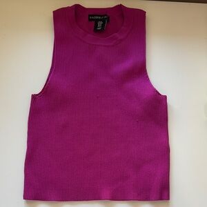 Fuschia Ribbed Tank Top